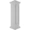 Ekena Millwork 12"W x 48"H Corner Newel Post with Panel, Flat Capital & Base Trim (Installation kit included) NWL12X48CPF0B0 - alternate 4
